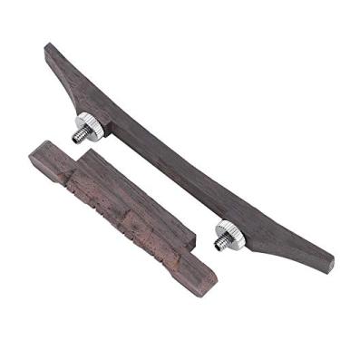 Imagem de Zerodis Ajustável Saddora de Mandolim de Mandolin Ajuste de Mandolim de Rosewood Com Premium Rosewood Material Material Aprimorada Qualidade para Os Entusiastas de Bandolim