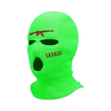 Imagem de Gorro Balaclava De Inverno Quente Com 3 Furos, Máscara De Esqui Facial