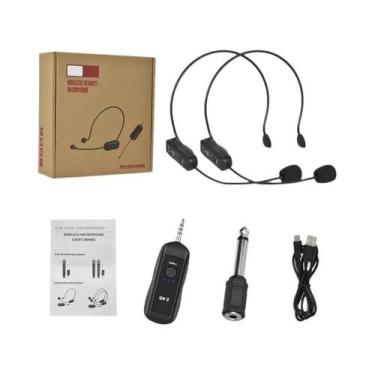 Imagem de Microfone Sem Fio Transmissor Receptor Para Amplificador De Voz, Alto-
