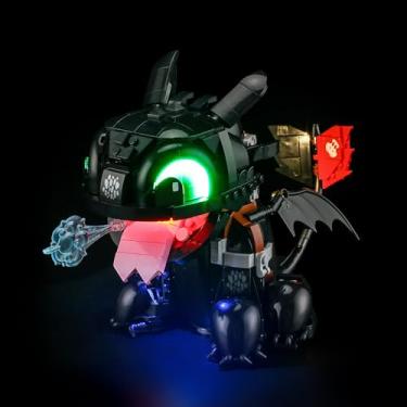 Imagem de YEABRICKS LED Light for Lego-10375 Icons How to Train Your Dragon: Toothless Building Blocks Model (Lego Set NOT Included)