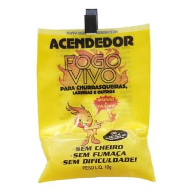 Imagem de Acendedor de Fogo Churrasqueira Ecológico Sem Fumaça 1000un - Casa do 
