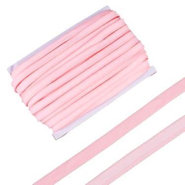 Imagem de OLYCRAFT Espartilho rosa de 32,8 metros, capa de desossar de 9,5 cm, sutiã de costura óssea, fita de canalização com aro para vestido de casamento faça você mesmo, vestidos de noite, espartilho