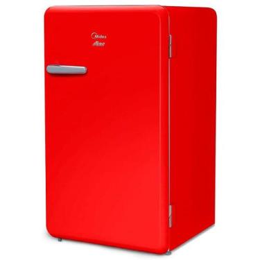 Imagem de Frigobar Midea 93L Retrô Gela Rápido Prateleiras de Vidro 22, 220V