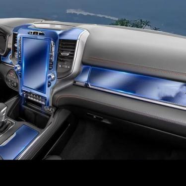Imagem de YREAJZVS Película de navegação GPS para carro tela LCD TPU protetor protetor adesivo decorativo, para DODGE RAM Trucks 1500 TRX 2021-2023
