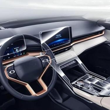 Imagem de YREAJZVS Tela de controle central automático TPU navegação anti arranhões proteção interior filme navegação GPS, para HAVAL H6 2022-2024