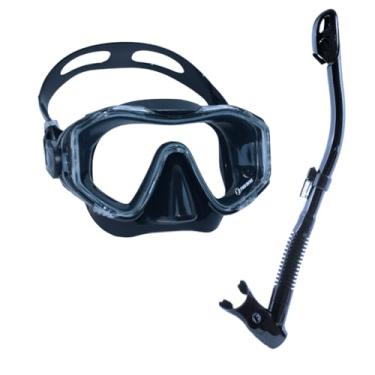 Imagem de Fun Dive Kit Máscara de Mergulho Sunset com Snorkel SK-DRY, Silicone, Lente Temperada, Sistema Dry Top, para Mergulho e Snorkeling (Preto)