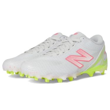 Imagem de New Balance Tênis feminino Freezelx V5 Low Lacrosse, Branco/Hi-Lite/Ultra Pink, 34