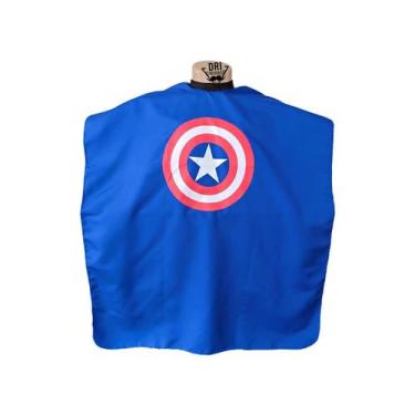 Imagem de Capa de corte infantil ziper cetim - capitão america - DRIWORKS