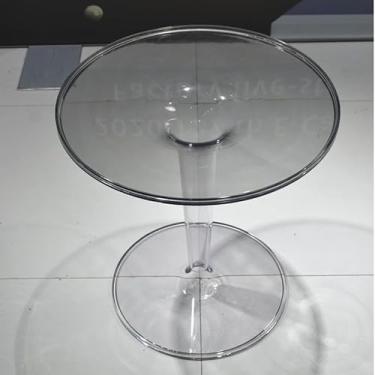 Imagem de Mesa de centro de design simples mesa de acrílico nórdica simples transparente mesa de chá varanda pequena mesa redonda criativa mesa de canto moderna pequena mesa de centro minimalista mesa lateral