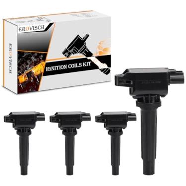 Imagem de Pacotes de bobina de ignição OEM UF822 (conjunto de 4) - Compatível com Scion 2016 iA Toyota 2017-2019 Yaris iA - L4 1.5L Engine - Substitui # 90118WB460 P51R18100