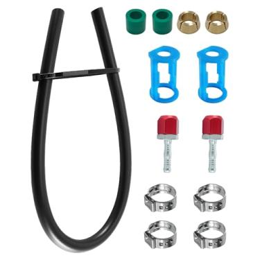 Imagem de Kit de emenda de linha AC compatível com linha de 3/20.3 cm com mangueira nº 6 de 61 cm, substitua o kit de reparo do conector de emenda de linha de ar condicionado 800-671, ajuste universal para