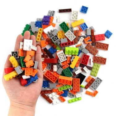 Imagem de Brinquedo Educativo Blocos de Montar 120 Peças Brinquedo Didatico Infantil