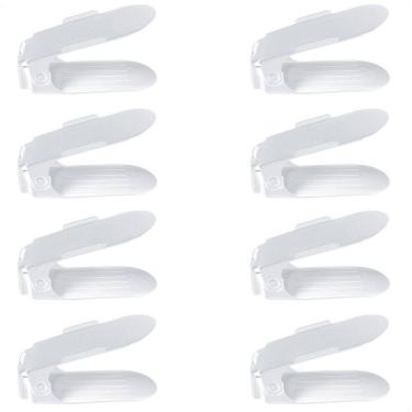 Imagem de Kit 8 Organizadores Sapatos Reforçado Regulagem Transparente