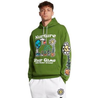 Imagem de Moletom Masculino Under Armour Icon Fleece, Verde, GG
