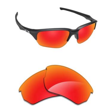 Imagem de Alphax Lentes de reposição espelhadas não polarizadas vermelho fogo para óculos de sol Oakley Flak Beta OO9363