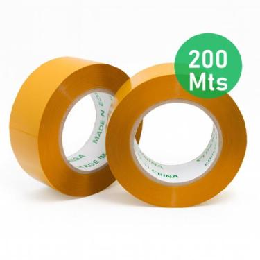 Imagem de Fita Adesiva Marrom 42mm x 200m, Alta Resistência e Aderência JD35 - L