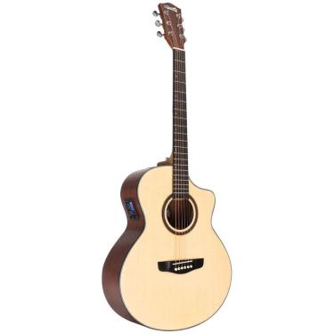 Imagem de Violão Elétrico Ágata Jumbo Cutaway Natural Eq 3 Bandas