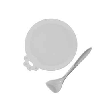 Imagem de Tampas universais para latas de comida para animais de estimação, seguras/silicone para cães e gatos (vem com uma colher)