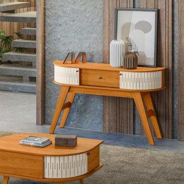 Imagem de Aparador Estoril Com Nichos Cinamomo/off-white