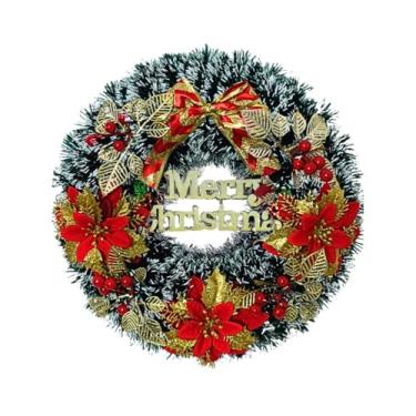 Imagem de Guirlanda de Natal de luxo, tamanho grande 30-40 cm Decorações de Natal para uso doméstico Época festiva(Nevada 1 Grande)