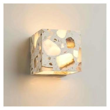 Imagem de WLHAZMWY Luminária de parede moderna para arandela de terraço, luminária retangular para cima, luminária decorativa para quarto, sala de estar, corredor (12 cm)