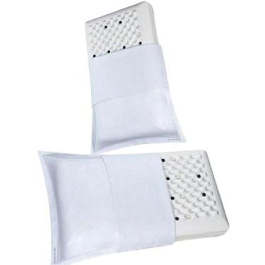 Imagem de Kit 2 Travesseiro Anti Estresse Soft Cervical Terapêutico Magnético Pa