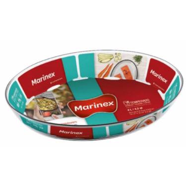 Imagem de Travessa Assadeira de Vidro Vai ao Forno Marinex 4L - NADIR FIGUEREIDO