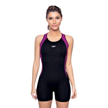 Imagem de Maio Macaquinho Hidroginástica Natação Speedo Cross Tamanhos-Feminino