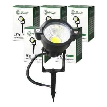 Imagem de Kit 5 Un Luminária Espeto De Jardim 9W Cob Led Azul 127/220V