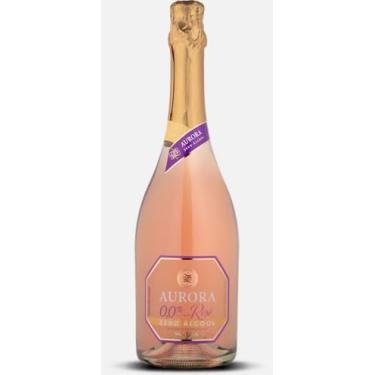 Imagem de Espumante Rosé Aurora Zero Álcool, Bebida Sem Álcool, 750ml