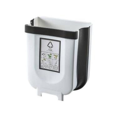 Imagem de Lixeira Dobrável De Parede - Branca - Top Rio