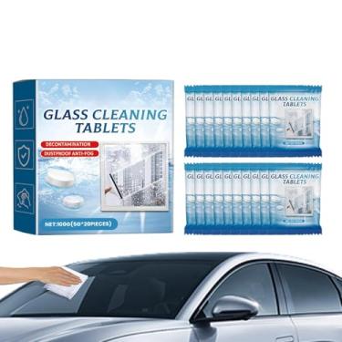 Imagem de Pastilhas de limpador de para-brisa | Limpador de espelho retrovisor | Pastilhas de limpeza profunda de janela para lente de piso de azulejo de vidro, carro, geladeira, lavatória, lavanderia, casa