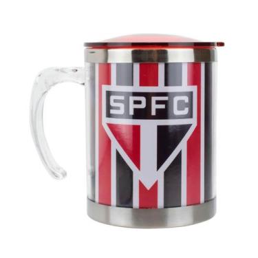 Imagem de Caneca Térmica Com Tampa 450Ml - São Paulo Spfc - Mileno