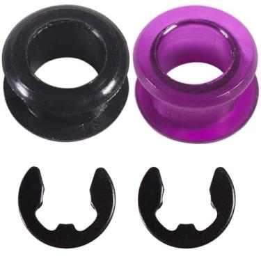 Imagem de Kit de reparo de bucha de cabo de mudança de 2 peças com clipes - Substituição de ligação de câmbio para Saturn, Toyota, Jeep, Chevrolet, Pontiac | Compatível com OEM # 33835-08010, ferramenta de