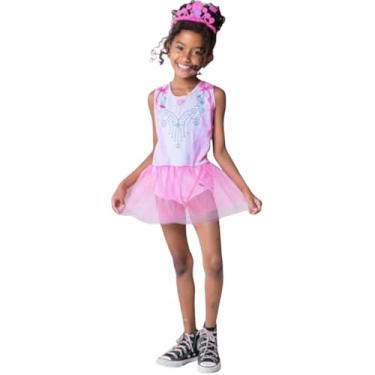 Imagem de Kit Infantil com Tiara, Tamanho P, 100% Poliéster, Rosa, para Crianças 3-4 Anos, Inclui e Tiara