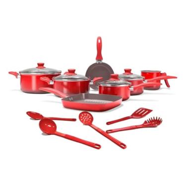 Imagem de Conjunto de panelas com revestimento cerâmico, 12 peças