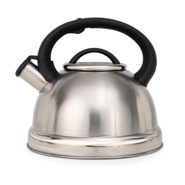 Imagem de OSTER CHALEIRA COM APITO 3 LITROS CLYDEPARK - CORPO EM AÇO INOXIDÁVEL E CABO EM NYLON, BASE COMPATÍVEL COM INDUÇÃO