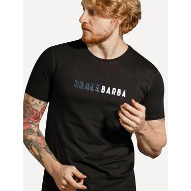 Imagem de Camiseta King & Joe Masculina Collab Braba Barba Preta-Masculino
