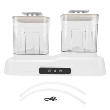 Imagem de Zerodis Mini Máquina de Lavar, Banheira Dupla Independente Com Pulsador de 8 Dimensões, Capacidade de 2L para Roupas íntimas, Meias, Roupas de bebê, Portátil Compacto para Dormitório de