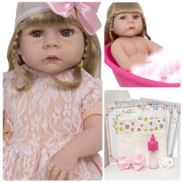 Imagem de Bebê Reborn Menina Princesa Abigail 46cm Com Kit Acessórios - Cegonha 