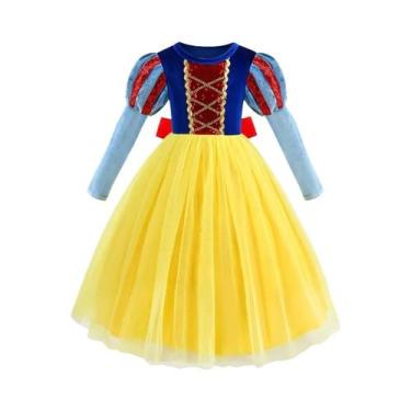 Imagem de Fantasia De Halloween Para Meninas, Vestido De Tule Da Branca De Neve,