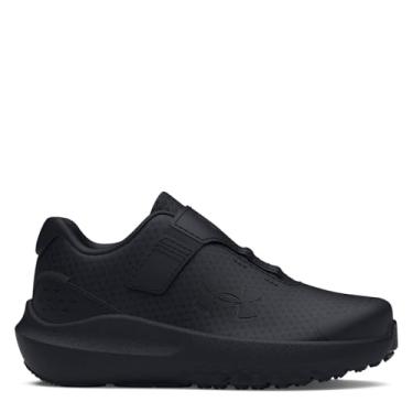 Imagem de Under Armour Tênis de corrida unissex infantil Surge 4 fecho alternativo, (002) Preto/Preto/Preto, 6 Infant