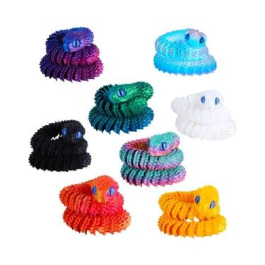 Imagem de Brinquedo De Cobra Flexível Impresso Em 3D De 30cm Com Juntas Móveis, 