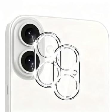 Imagem de Pacote com 3 protetores de lente de câmera de vidro temperado para iPhone 17/17 Air/17 Pro/17 Pro Max, mini capa completa 9H 3D para câmera de vidro, antiarranhões, compatível com capas