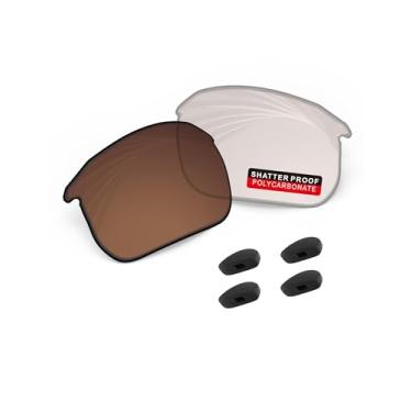 Imagem de iLikeo Lentes de reposição PRO+ de policarbonato não polarizadas e almofadas de nariz para óculos de sol BOSE Tempo BMD0011 - marrom fotocromático - bloco de luz azul