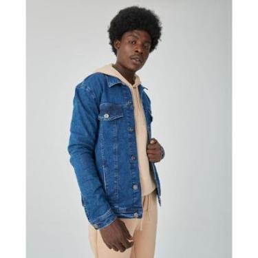 Imagem de Jaqueta Masculina Tradicional Em Jeans Com Elastano-Masculino