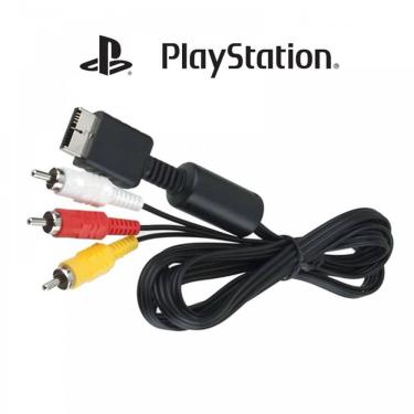 Imagem de Cabo Av Audio E Video Rca Para Playstation Ps3 Ps2 Ps1