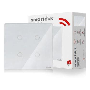 Imagem de Interruptor Smart Wifi 4 Módulos Touch App Alexa Automação - Steck, SM