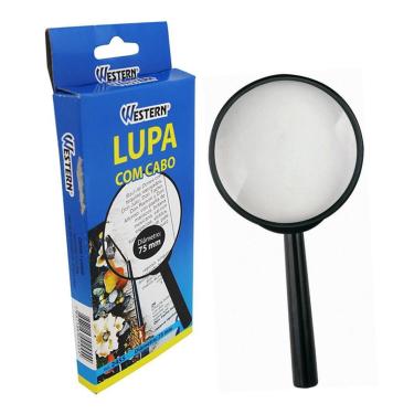 Imagem de Lupa De Vidro Com Cabo 75mm -  Western