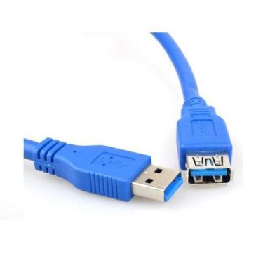 Imagem de Cabo Extensão USB 3.0 3 Metros Macho Fêmea Alta Velocidade